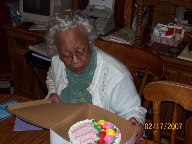 Grandma M.F. Harrison birthday   